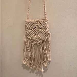 Woven crossbody bag